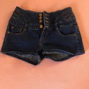 High Waisted Denim Jean Shorts